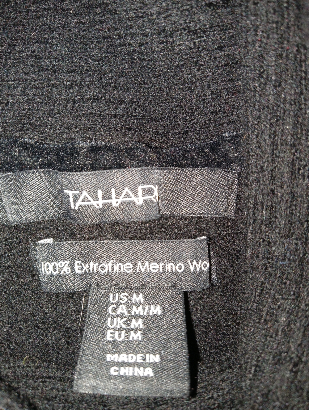 Tahari Black Sweater